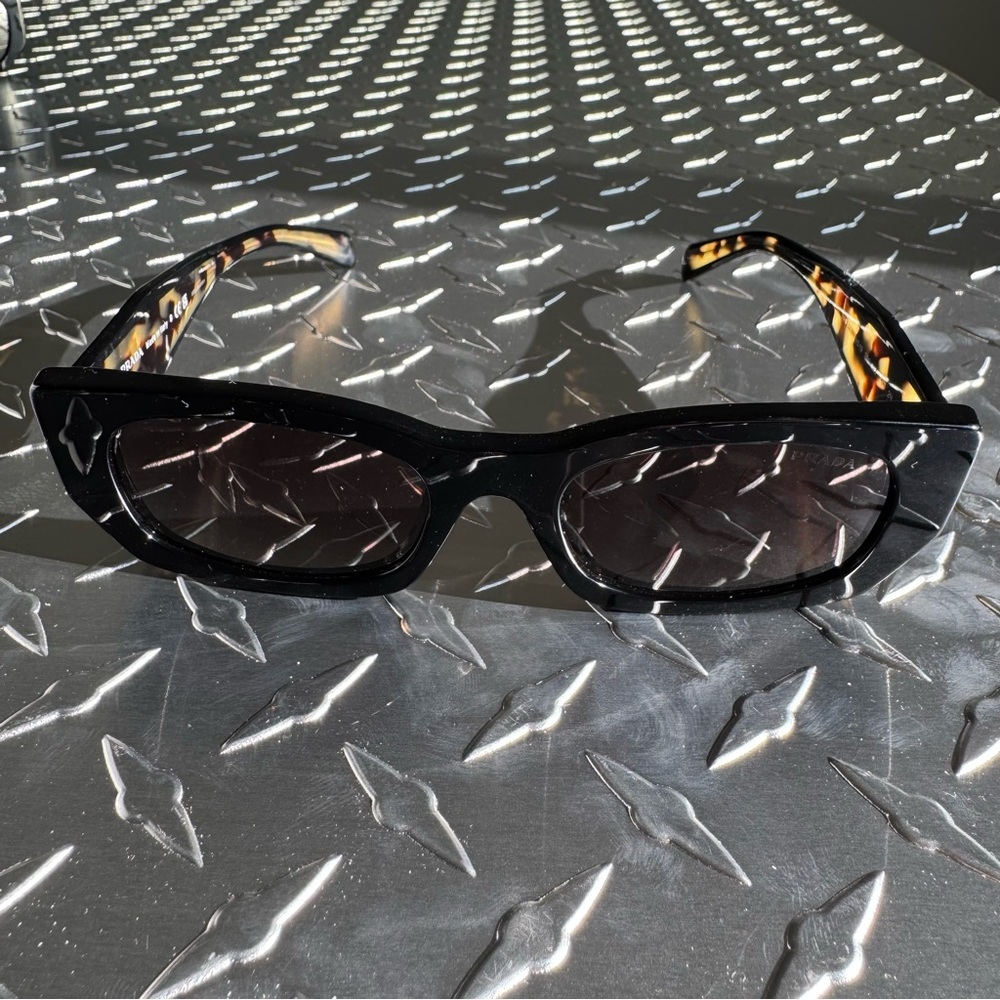 Prada Spr B05 Rectangle Tortoise Shell Sunglasses… - image 3